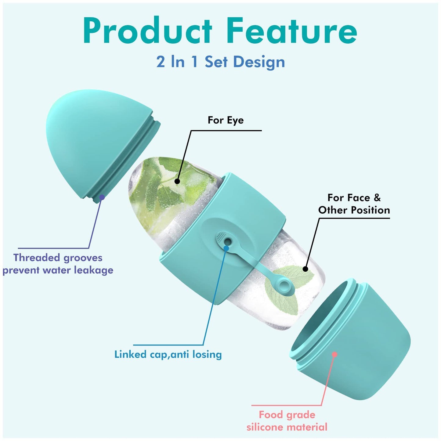 Silicone Ice Face Roller – Refresh, Sculpt & Glow Naturally