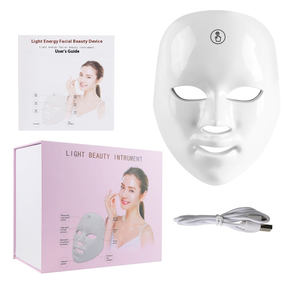 7-Color LED Light Therapy Mask – Touchscreen Skin Rejuvenation for Radiant, Clear Skin